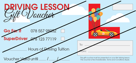 Driving Lessons Gift Vouchers in Sheffield, Barnsley, Dronfield, Rotherham, Chesterfield